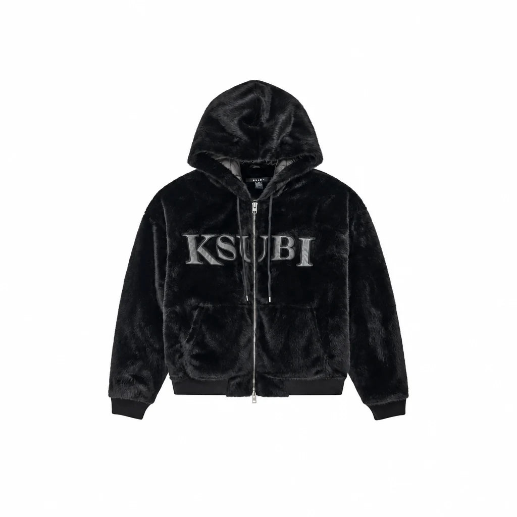 Ksubi Walkout Faux Fur Hooded Jacket