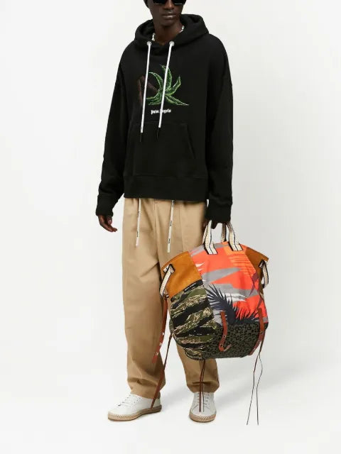Palm Angels Broken Palm printed hoodie