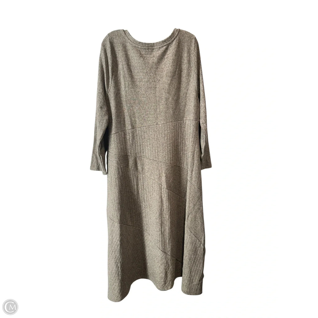 Dress Casual Maxi By Soft Surroundings In Brown, Size: 1x
