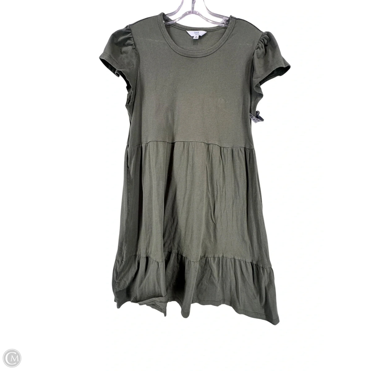 Dress Casual Midi By Time And Tru In Green, Size: S
