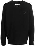 Golden Goose black Archibald Star Collection sweatshirt with tone-on-tone star on the front
