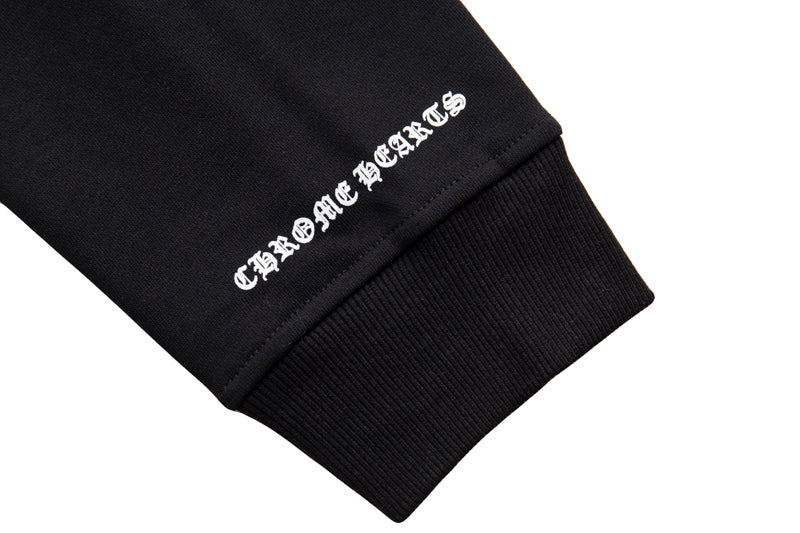 Chrome Hearts  Red Horseshoe Logo Zip Up Hoodie 5005