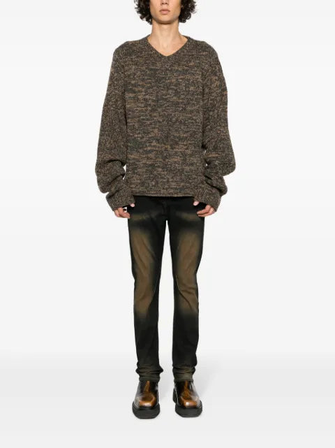 Undercover intarsia-knit wool jumper