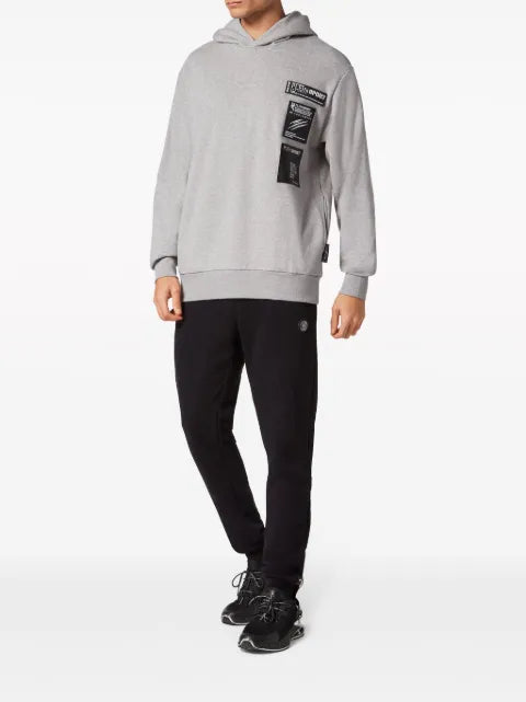 Plein Sport Scratch logo-print hoodie