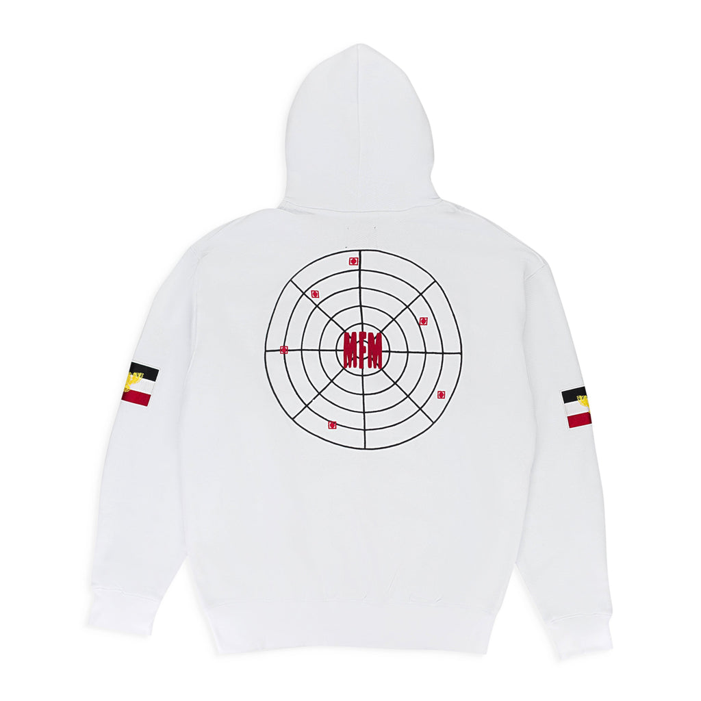 MURD333R.FM WHITE PEACEMAKER 2 HOODIE
