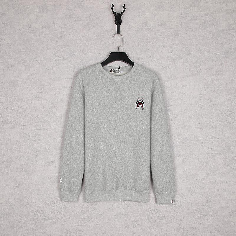 Bathing Ape Sweatshirts Winter Men and Women Shark Logo Print round-Neck Pullover