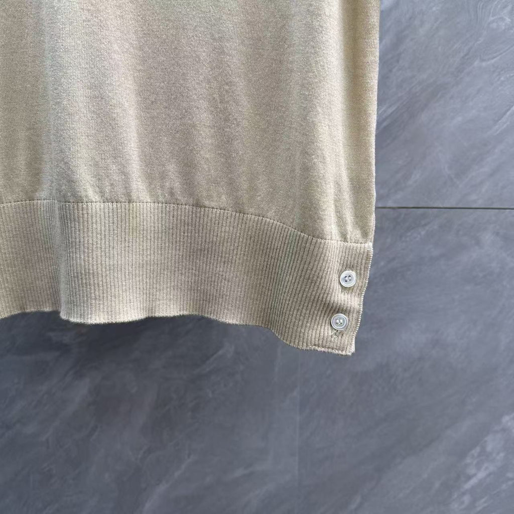 Four-Bar Polo Collar Short Sleeve Shirt | Thom Browne