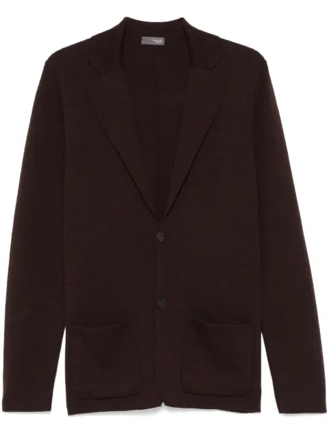 Drumohr single-breasted merino-wool blazer