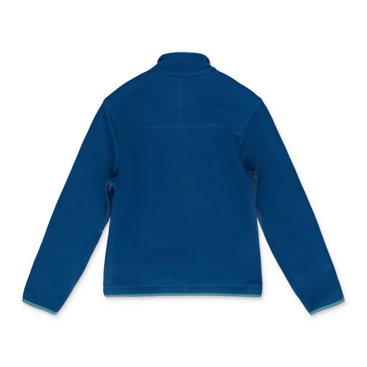 Blue Low Pile Full Zip Fleece Jacket