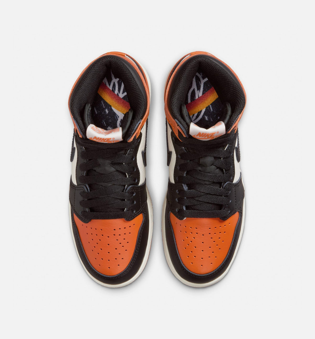 Air Jordan 1 Retro High OG Shattered Backboard Grade School Lifestyle Shoe – Black/Sail/Starfish