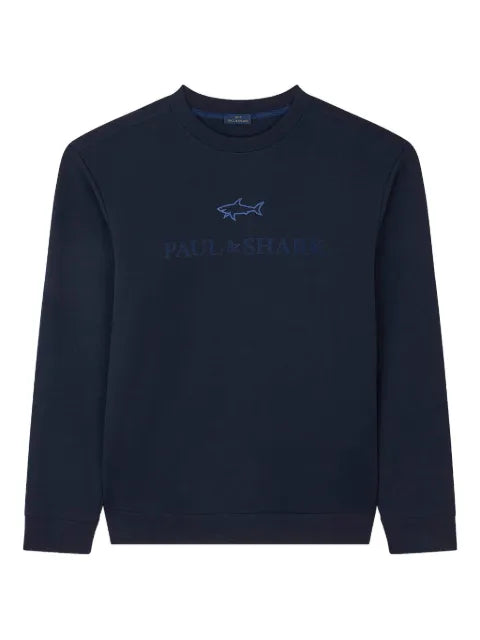 Paul & Shark logo-embroidered cotton sweatshirt
