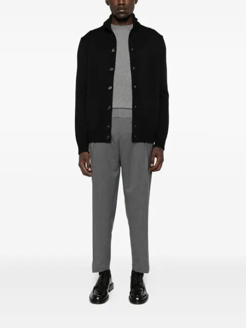 Zanone high-neck button-fastening cardigan
