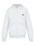 American Vintage logo-embroidered zip-up hoodie