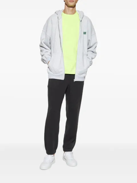 American Vintage logo-embroidered zip-up hoodie