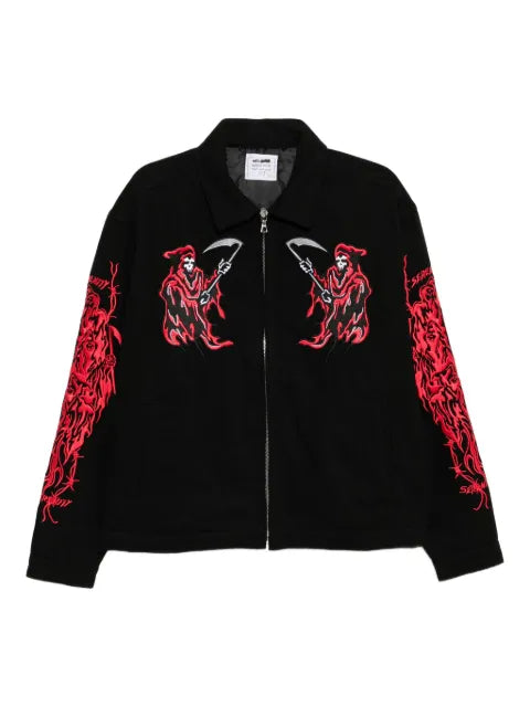 Warren Lotas graphic-embroidered jacket