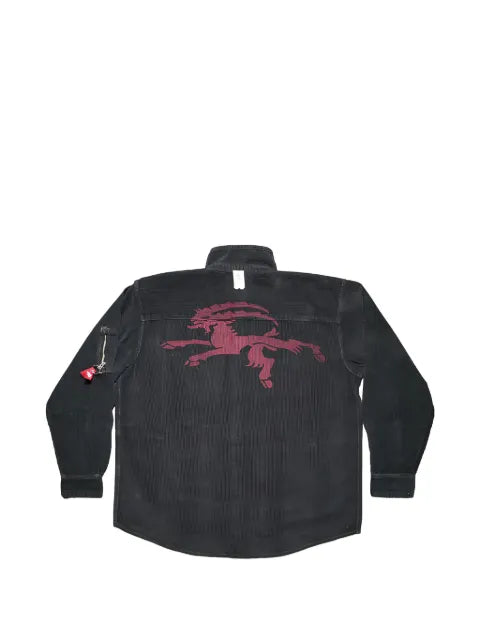 PROTOTYPES logo-detail overshirt