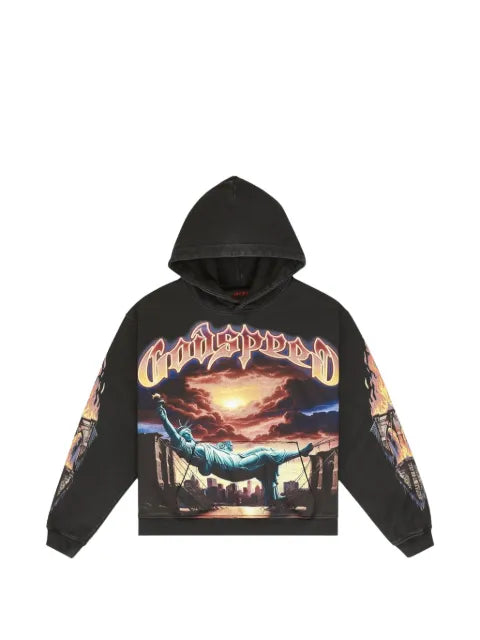 GODSPEED Burnt Bridges graphic hoodie