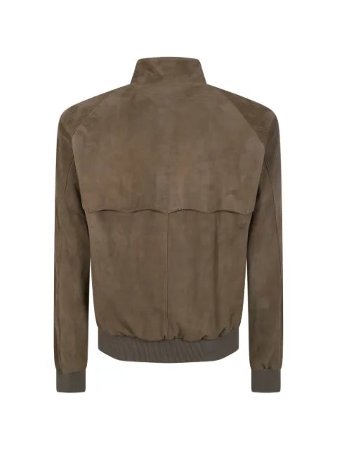Baracuta suede bomber jacket