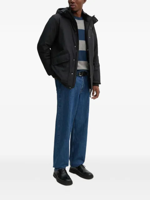 Levi's Original Housemark striped logo-patch sweater
