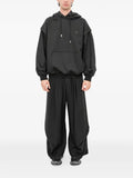 SONGZIO embroidered layered-sleeve hoodie