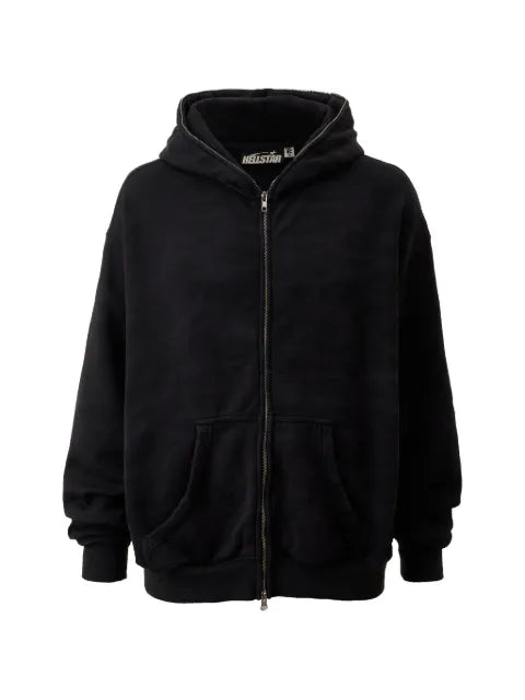 HELLSTAR overdye cheetah-print hoodie