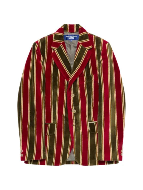 Junya Watanabe MAN striped v-neck jacket