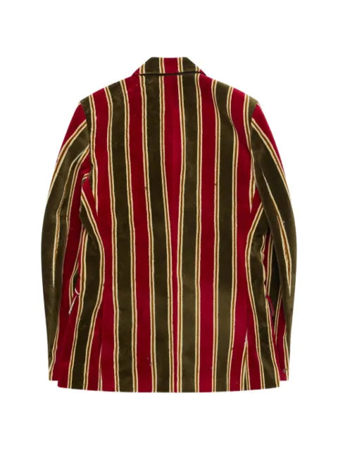 Junya Watanabe MAN striped v-neck jacket