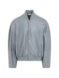 Fear Of God leather 9 raglan bomber jacket