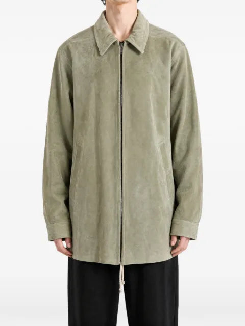 Rick Owens suede zip-up jacket