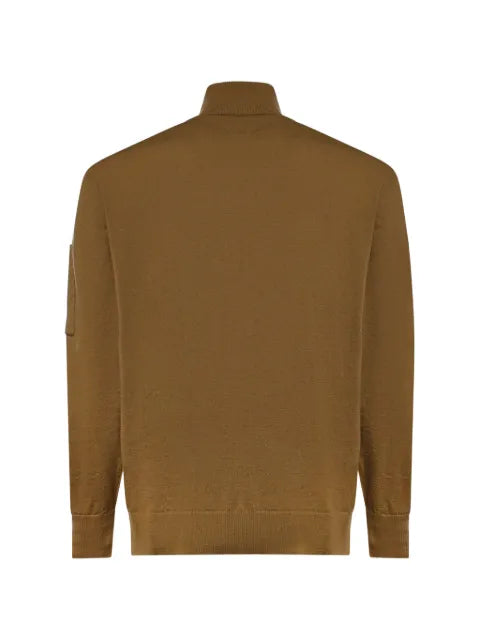C.P. Company Lens-detail quarter-zip sweater