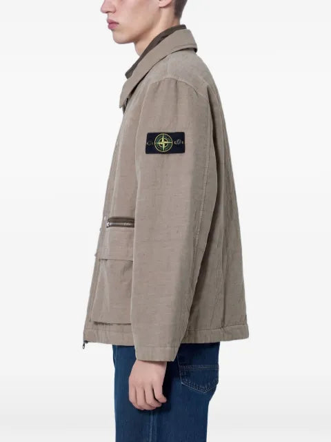 Stone Island 4100043 diagonal cotton wool-tc jacket