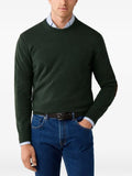 Hackett London patch-detail crew-neck knit