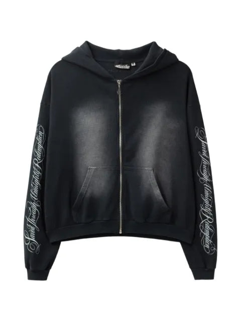 HELLSTAR stud-embellished graphic-print hoodie