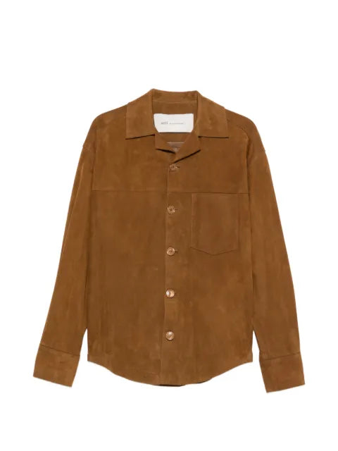 AMI Paris Ami de Coeur suede jacket