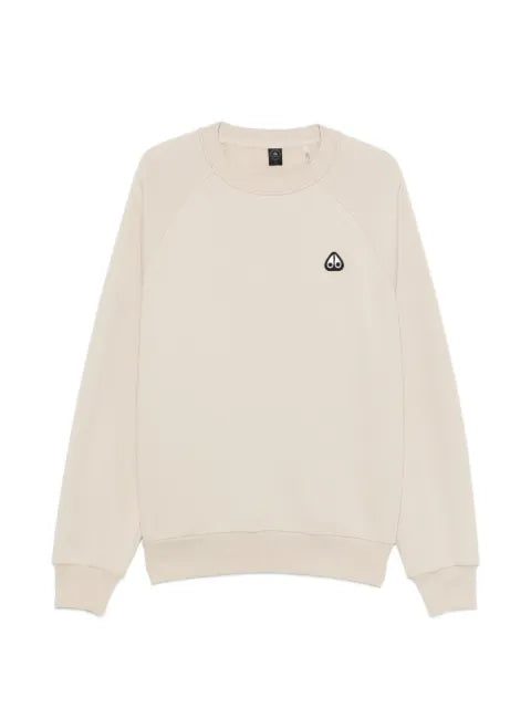Moose Knuckles Yul logo-patch raglan-sleeve sweatshirt