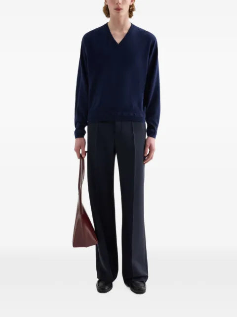 Jil Sander cashmere V-neck sweater