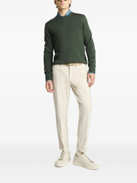 Fay crew-neck ribbed-trim sweater