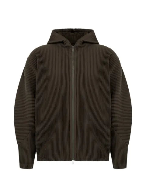 Homme Plissé Issey Miyake pleated hooded jacket