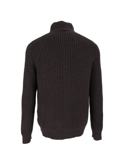 Fay waffle-knit wool cardigan