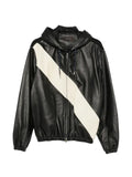 Wales Bonner Vista diagonal-stripe leather jacket