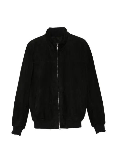 Enrico Mandelli suede bomber jacket