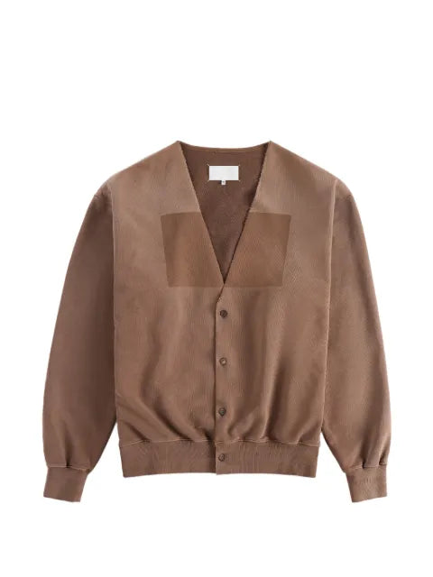 Maison Margiela V-neck fleece cardigan