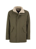 Herno shearling-effect soft-shell jacket