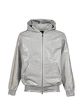 Needles coated butterfly-embroidered hoodie