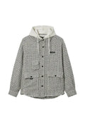 Musium Div. tweed-effect hooded jacket