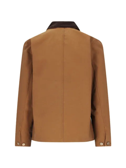 Carhartt WIP Michigan Coat corduroy-collar logo-patch jacket