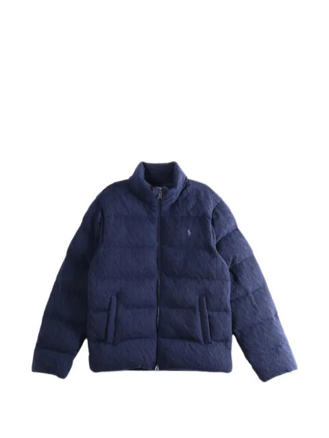 Polo Ralph Lauren cable-knit padded sweater jacket