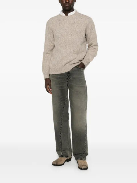 Sunflower crew-neck knitted sweater