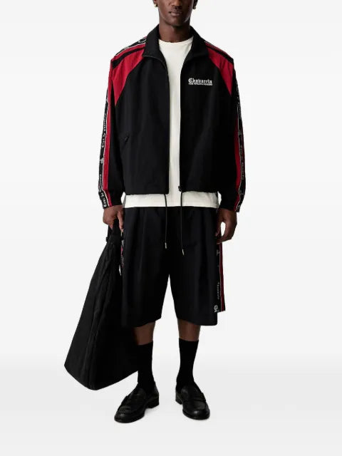Willy Chavarria logo-embroidered zip-up jacket