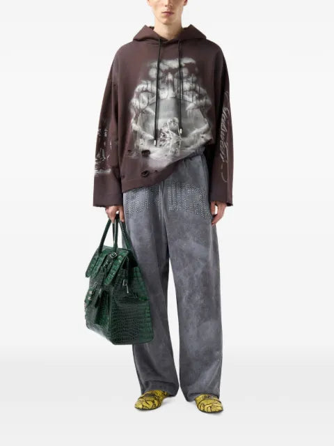 GCDS Gothic graphic-print hoodie